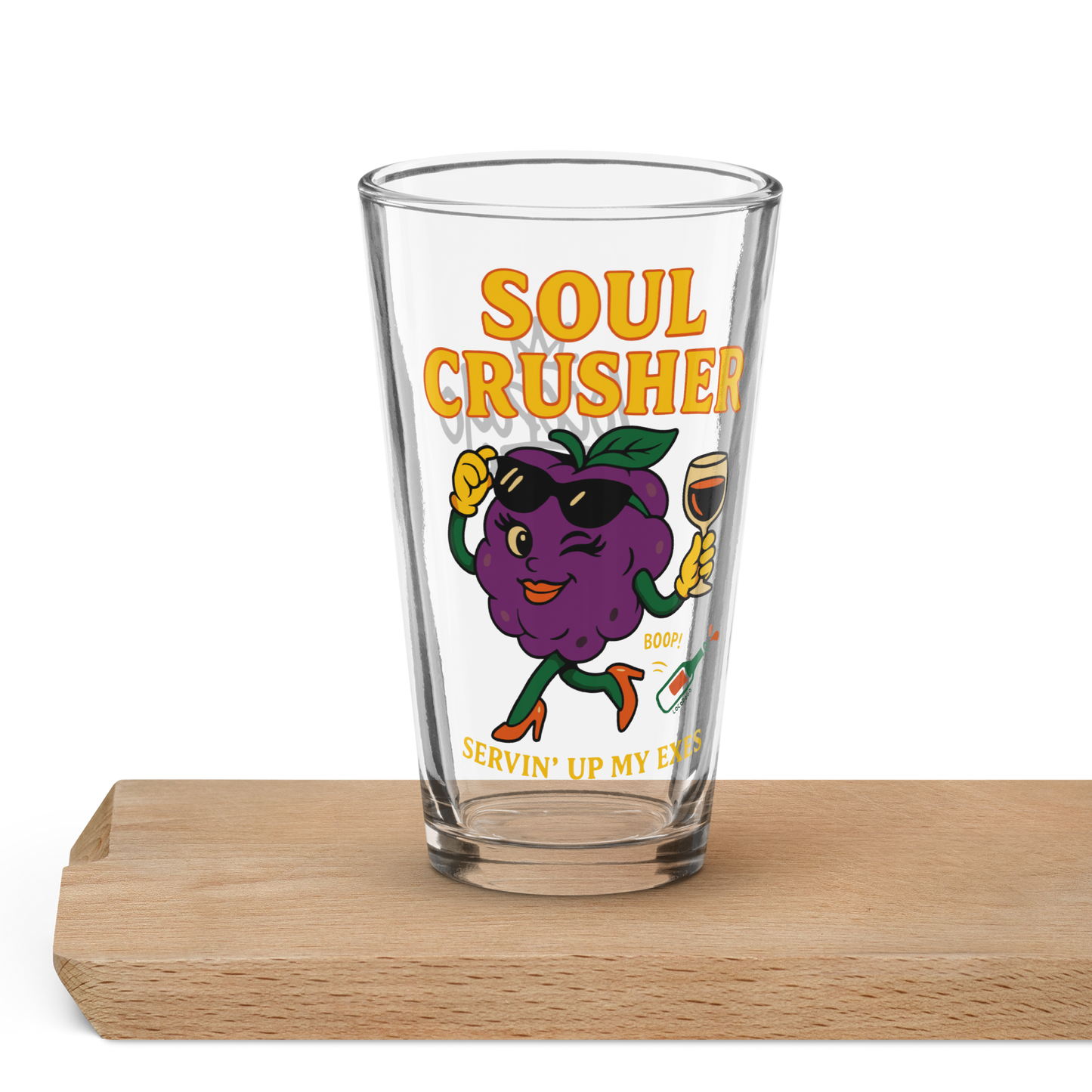 Soul Crusher Front on Glass