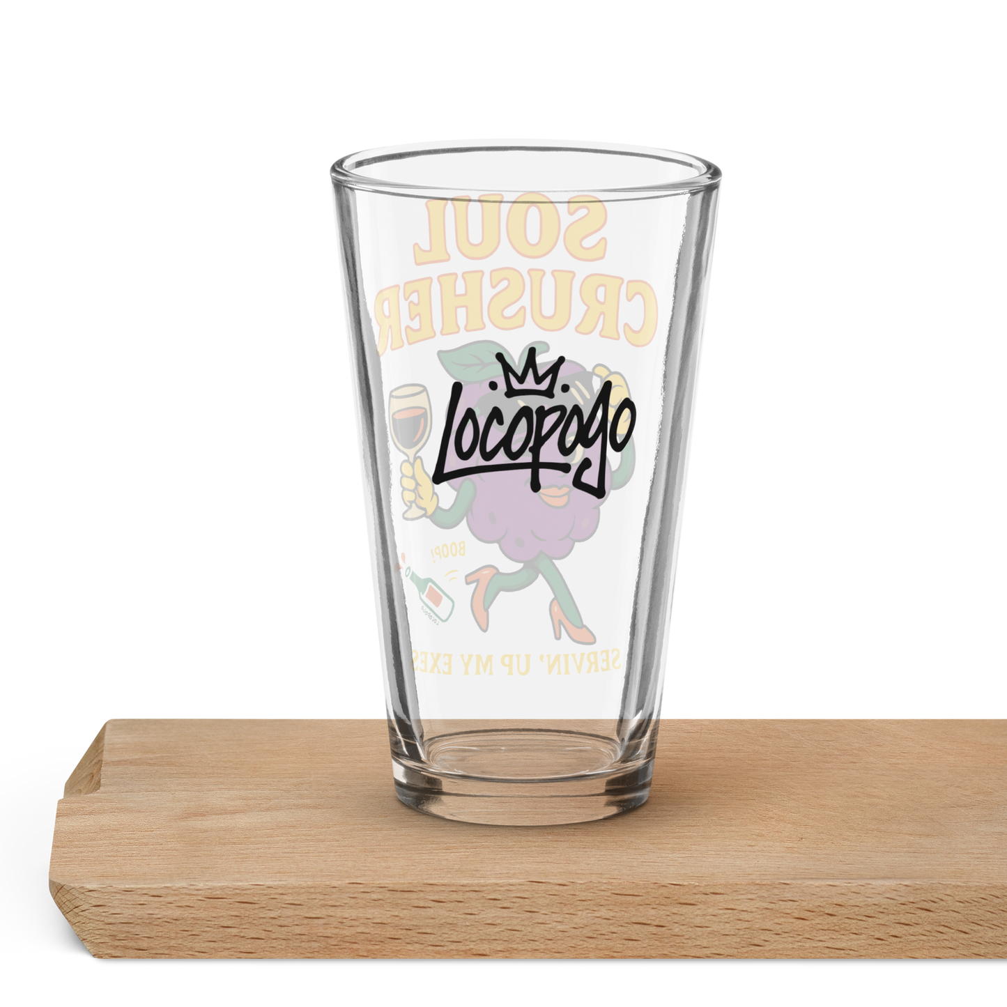 Soul Crusher Front on Glass